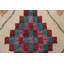 Tapis de couloir géométrique en laine marocain noué à la main 3 x 9