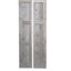 Porte de grange à deux compartiments en bois massif 32 po x 84 po non finie avec trousse de quincaillerie d'installation-98179903-98179902