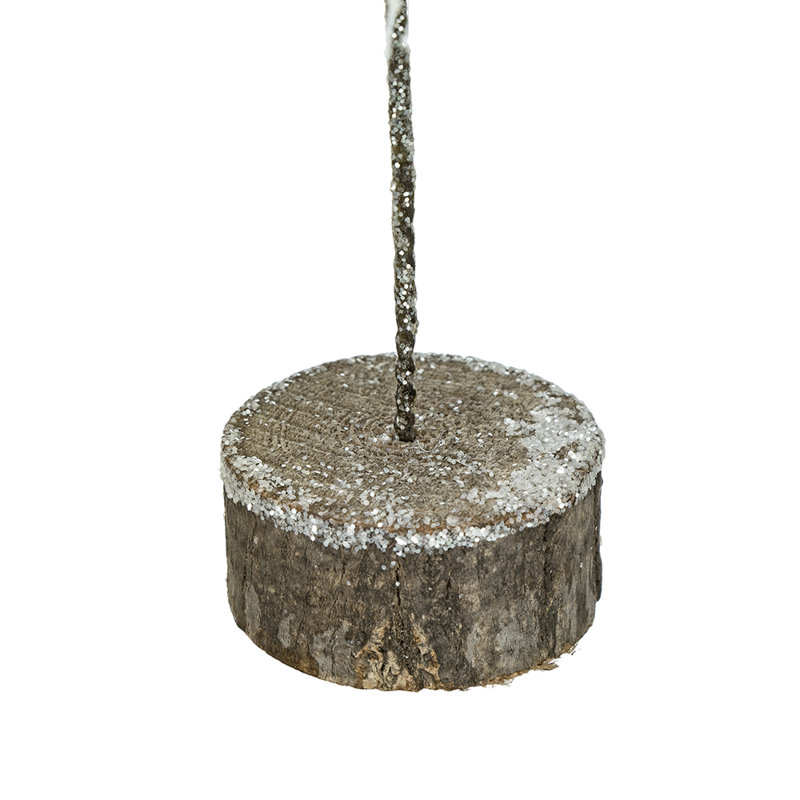 Arbre en sisal blanc - ensemble de 6 - 5,5 po de diamètre x 12 po - blanc / brun