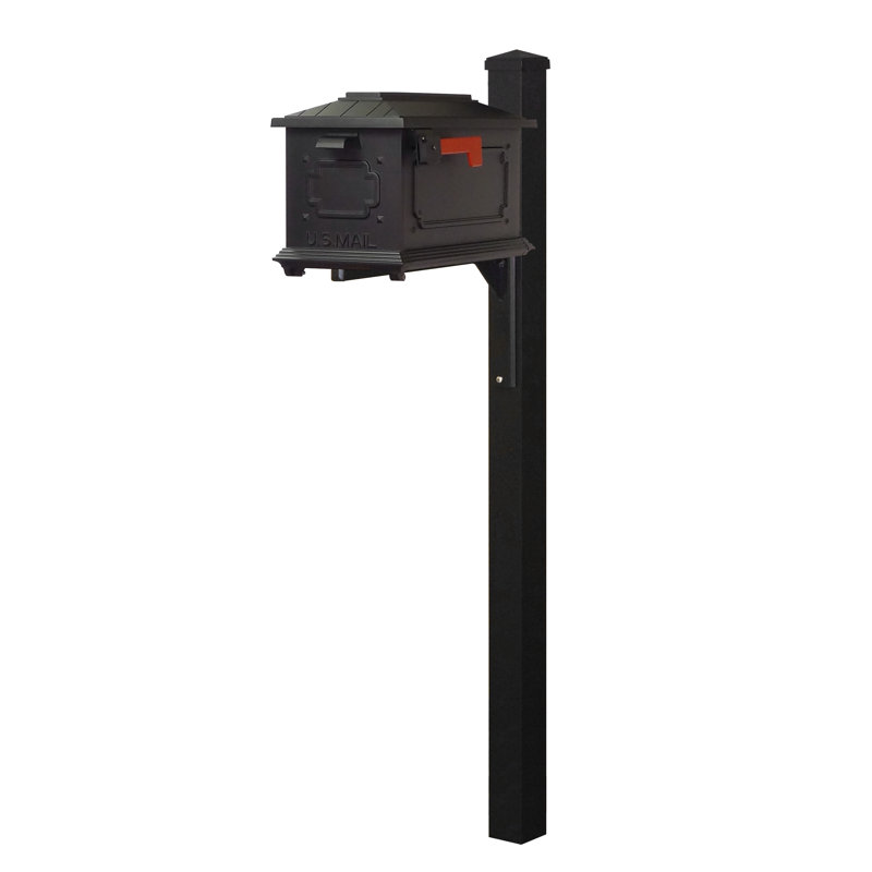 Kingston Aluminum Post Mounted Mailbox