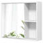 Rangement mural pour armoire à pharmacie de salle de bain avec porte miroir simple-1529369089