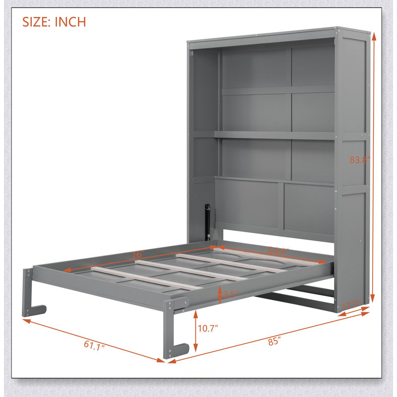 Murphy Bed Wall Bed With Shelves