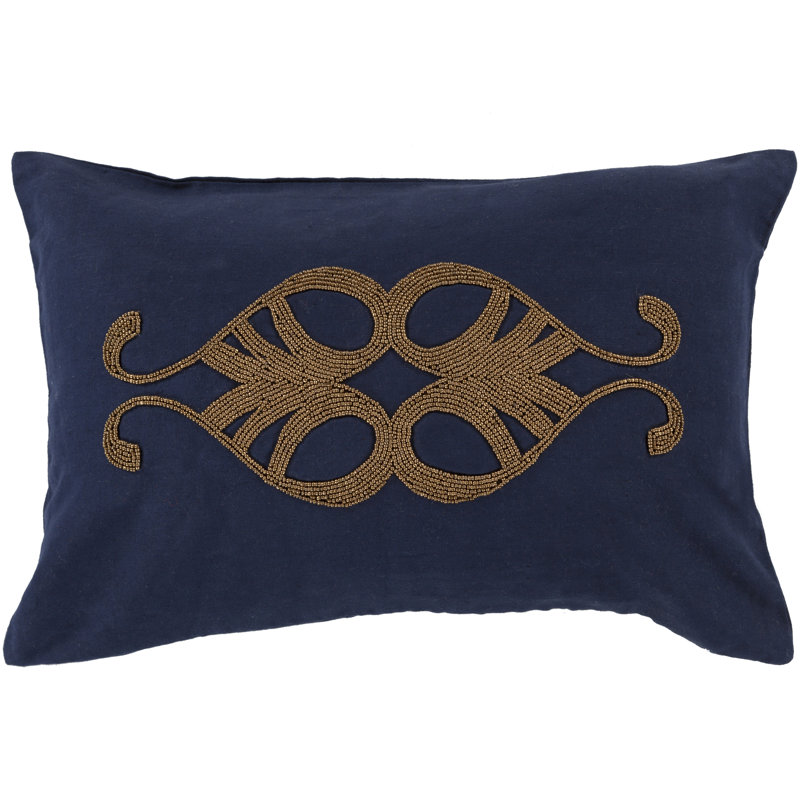 Paisley Linen Pillow Cover, Purple\Metallic