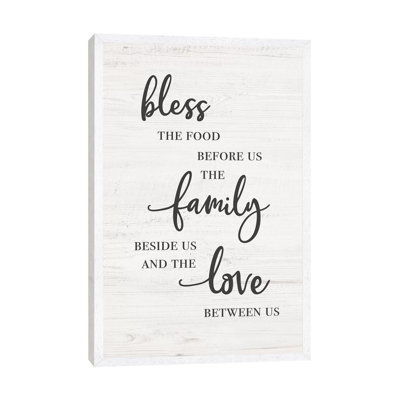 Bless Family Love - Print on Canvas