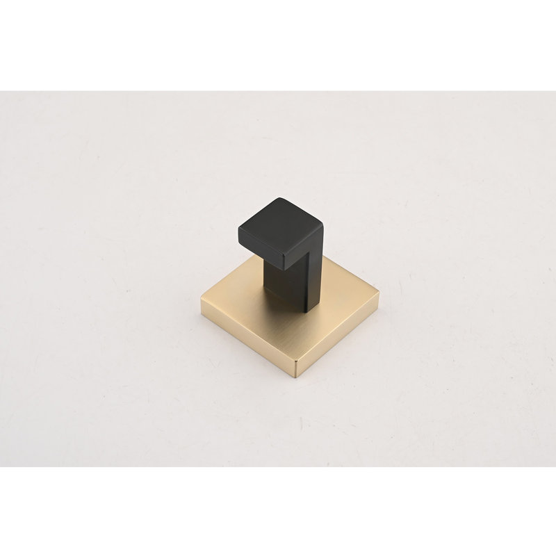 4 Bathroom Hardware Kit - Contemporary Look With Concealed . High-Grade Stainless Steel, Resists Damage. Scratch- Guarantee. Neatness. Gold + Matte Black Chic. Effortless Installation Manual Stylish