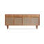 Armoire de rangement moderne moderne en bois massif avec buffet