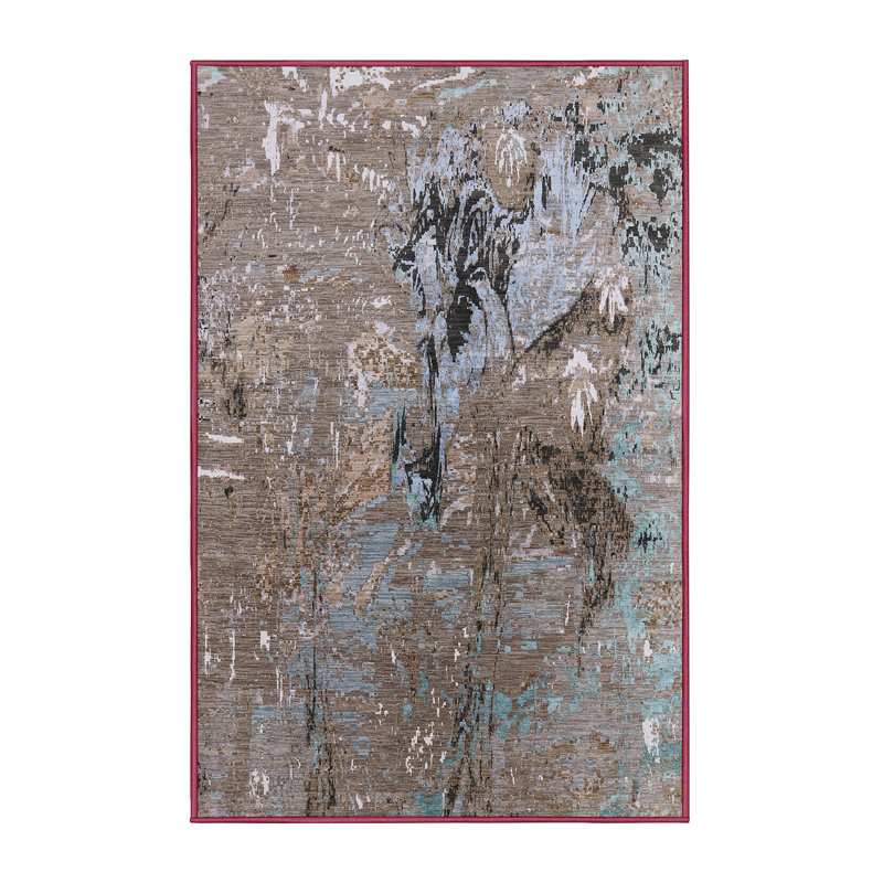 Tapis abstrait gris, Rectangle 2 pi x 3 pi