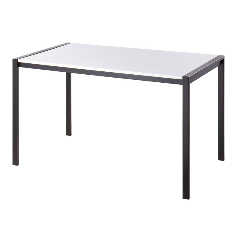 Table de salle à manger contemporaine, Blanc