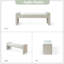 Banc d'appoint rembourré Arlesia-1275917778