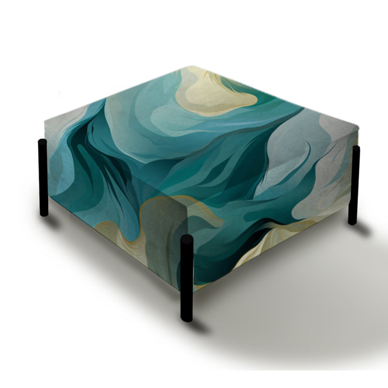 Ethereal Camo Dreamy - Grand repose-pieds carré camouflage
