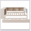 Wood Platform Bed With Storage Shelves, Trundle, Charging Station And Upholstered Headboard-1835008651-1835008653