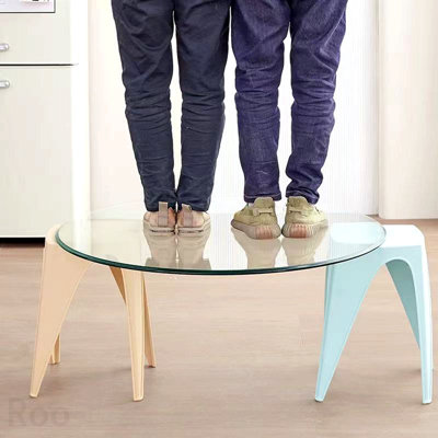 Plateau en verre trempé - 39,3 po rond, 3/8 po d'épaisseur