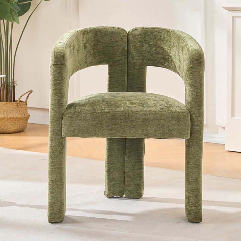 Upholstered Armchair, Green