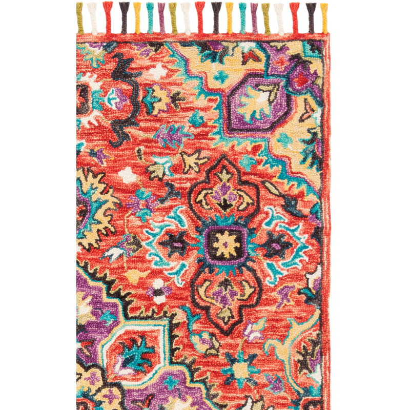 Tapis en laine touffeté à la main Vahakn, Carré 5 pi