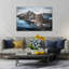 Vestrahorn Winter Landscape Dramatic Serene Abstract Coastal Landscape Wall Art Print 1 Piece Wrapped Canvas Wall Art-1536494418