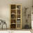 38" Bookcase Cabinet In Natural Oak