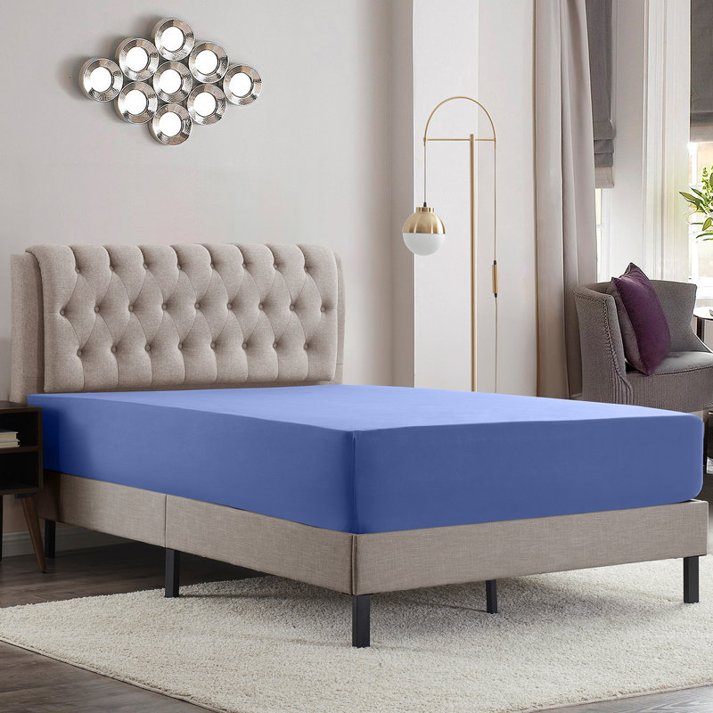 Luxury Double Brushed Microfiber Deep Pocket Fitted Sheet – 16” Mattress Fit, Wrinkle-Free, Fade Resistant & Breathable