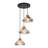 3- Light Dimmable Cluster Pendant Light with Mirror Glass
