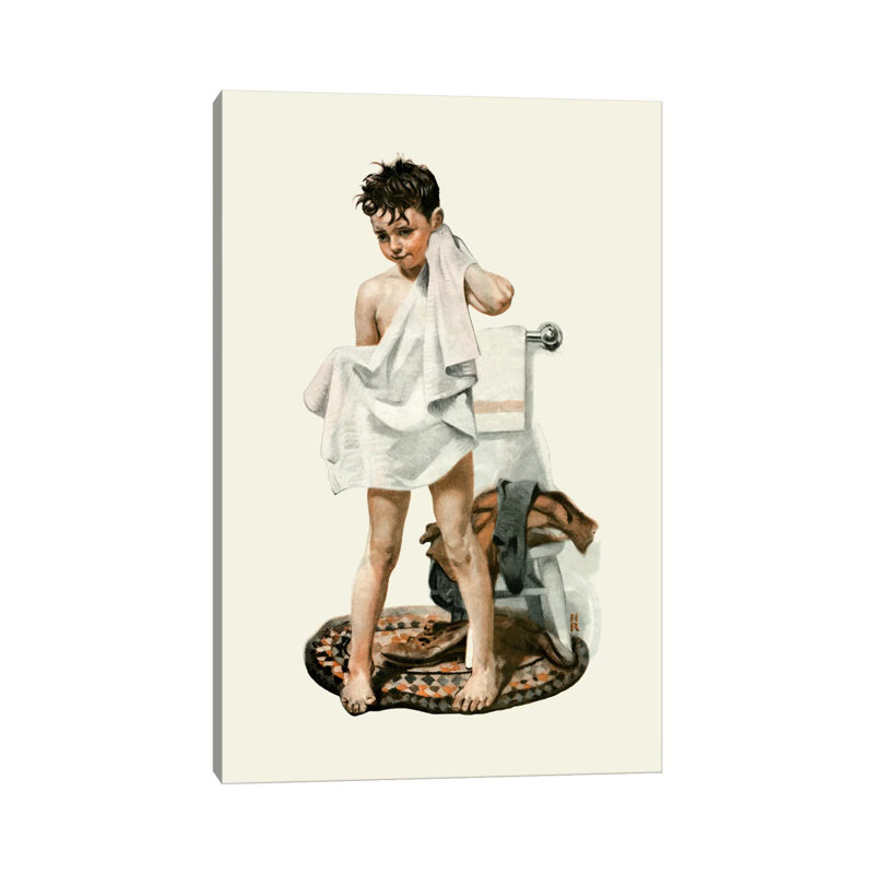 C-L-E-A-N by Norman Rockwell - Wrapped Canvas Painting, 101.6 cm H x 66.04 cm W x 1.91 cm D