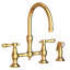 Chesterfield Kitchen Bridge Faucet with Side Spray-352128676