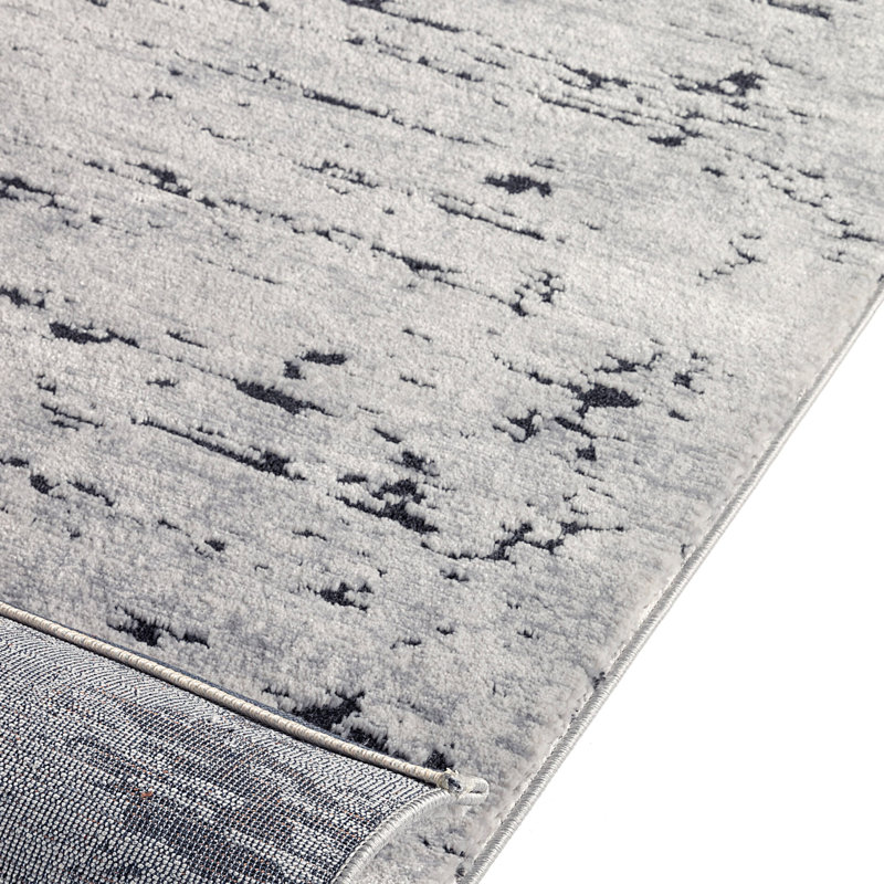 Rameesah Abstract Machine Made Indoor / Outdoor Area Rug, Rectangle 5'1" x 7'6"