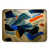 Blue/Beige/Orange Abstract