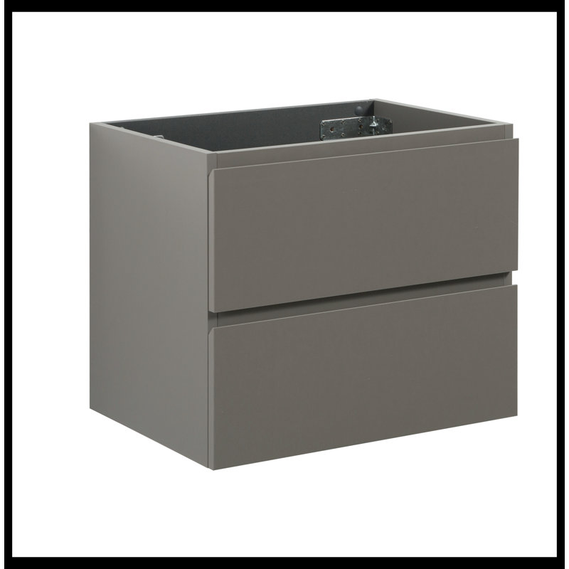 Base de meuble-lavabo Saha seulement, Gris, H 20,5 po x l 23,8 po x P 17,9 po