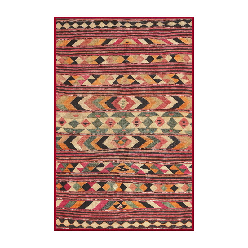 Tapis 100% contemporain 2960 lavable à la machine, Rectangle 7 pi x 10 pi