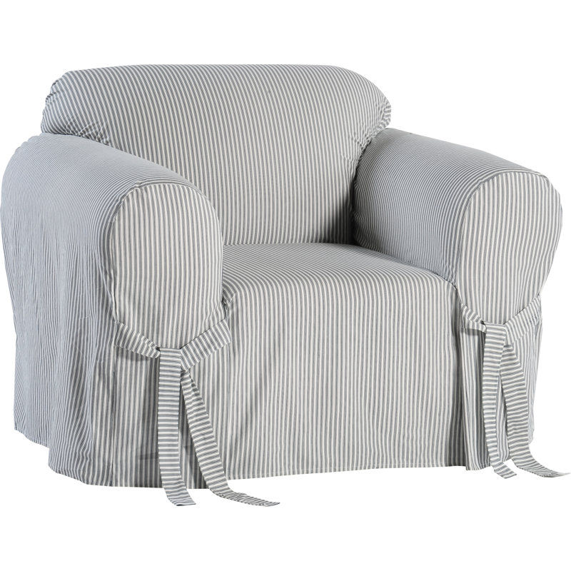 Housse pour fauteuil à coussins carrés/rectangulaires, Bleu marine