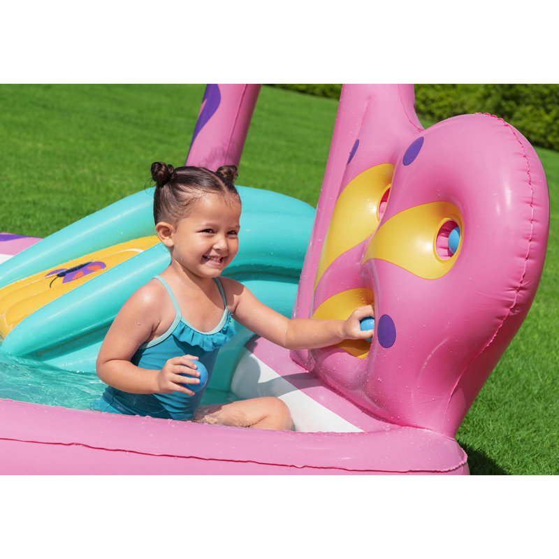 Bestway H2OGO! Centre de jeu gonflable et piscine - Glissoire Butterfly Wonder