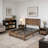 Farmhouse Platform Bed with Headboard Storage Shelf-330270545