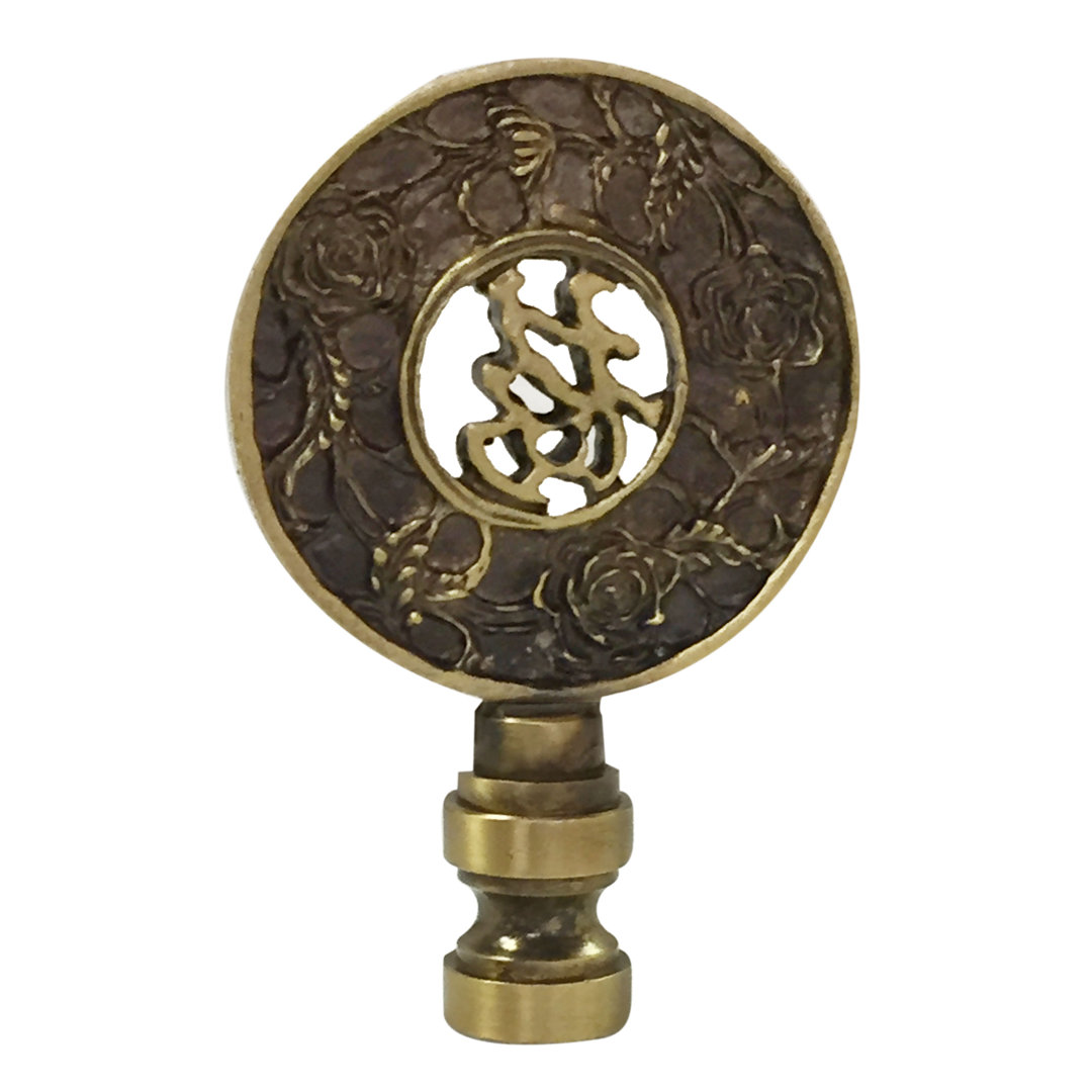 Good Fortune Oriental Motif Lamp Finial Royal Designs