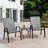 3 Piece Patio Set, Outdoor Camping Chairs With Breathable Textilene Fabric, Folding Table With Steel Table Top, 2Chairs And 1Table Set-826227613