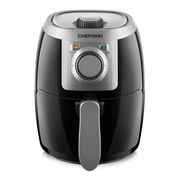 Chefman TurboFry 3.7 Quart Air Fryer Oven w/ Digital Touch Screen, 60 Minute Timer, White
