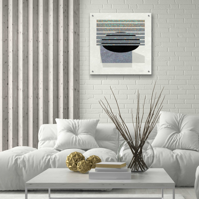  «Full Moon II V2 Panel» par Mike Schick, art mural en verre acrylique, 24 po x 24 po