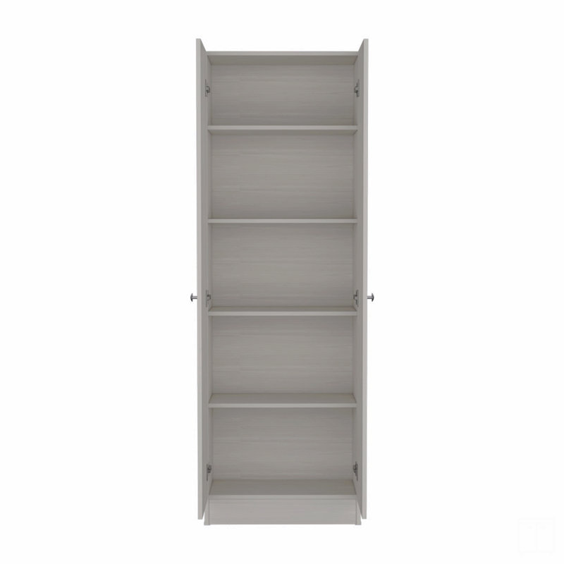 Armoire H 71 po, deux portes, cinq tablettes internes