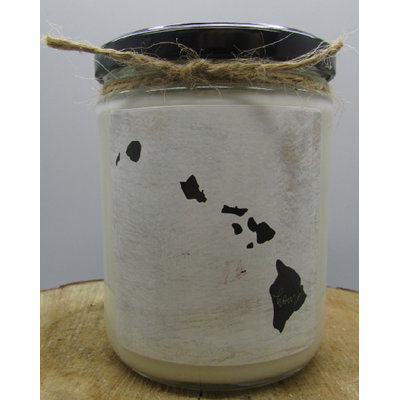 Bougie à pot en coton blanc et bergamote