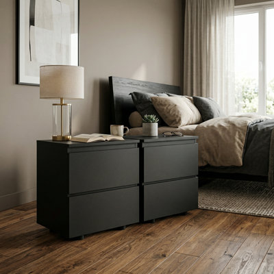 2 Drawer Nightstand(2 Set Of)
