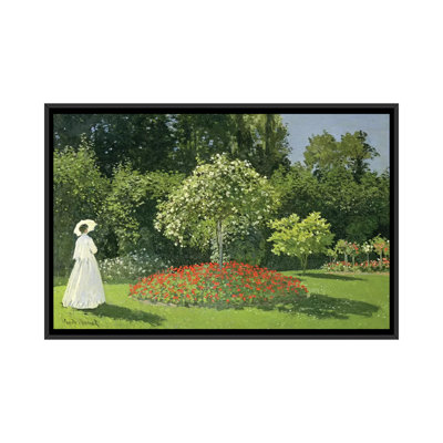 «Jeanne Marie Lecadre in the Garden, 1866» par Claude Monet, reproduction sur toile