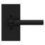 Satin Black Entry Door Lever