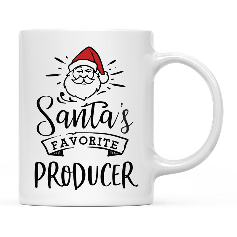 Grande tasse à café Tuileries, « Santa's Favorite Producer »