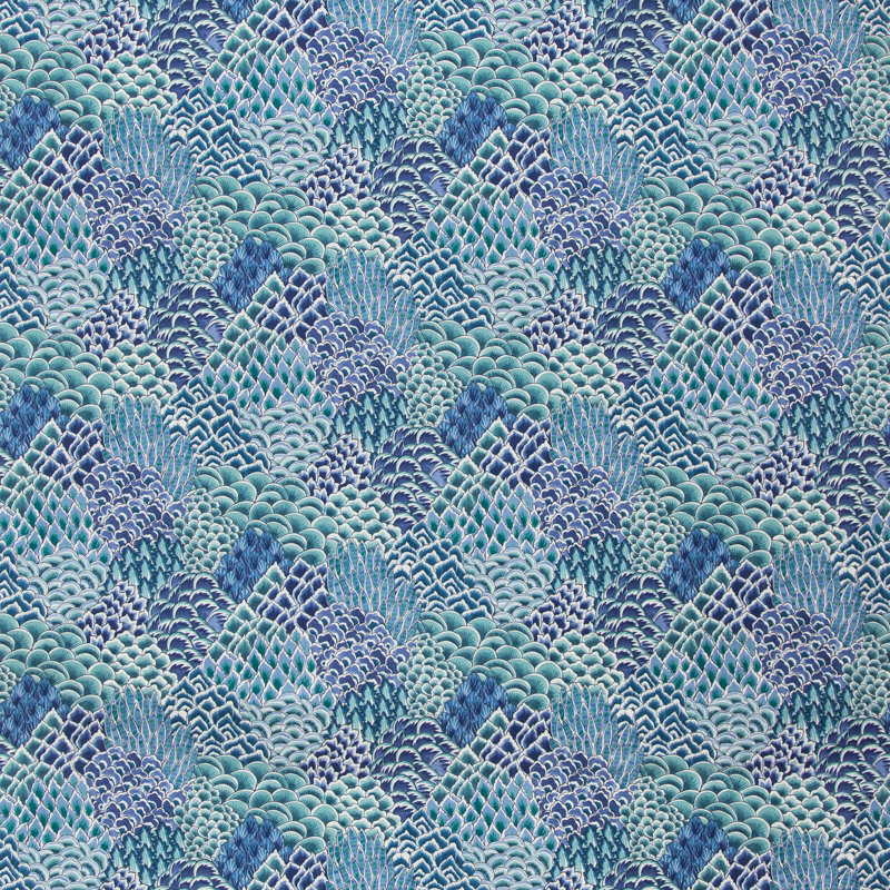 Grand Bazaar Katibi 100% Cotton Fabric, Turquoise