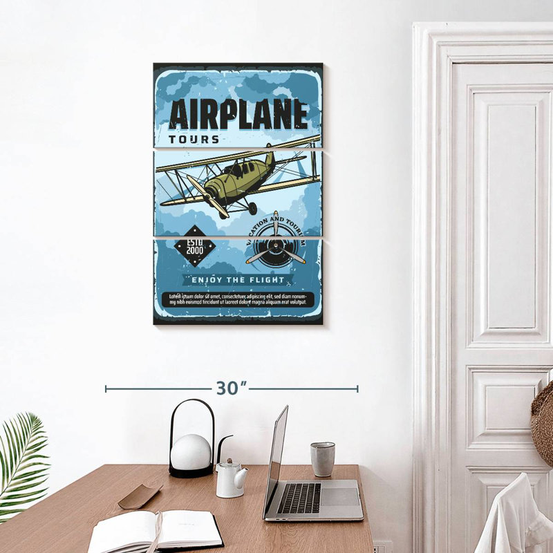 Mehar Airplane Tours, 32" H x 20" W