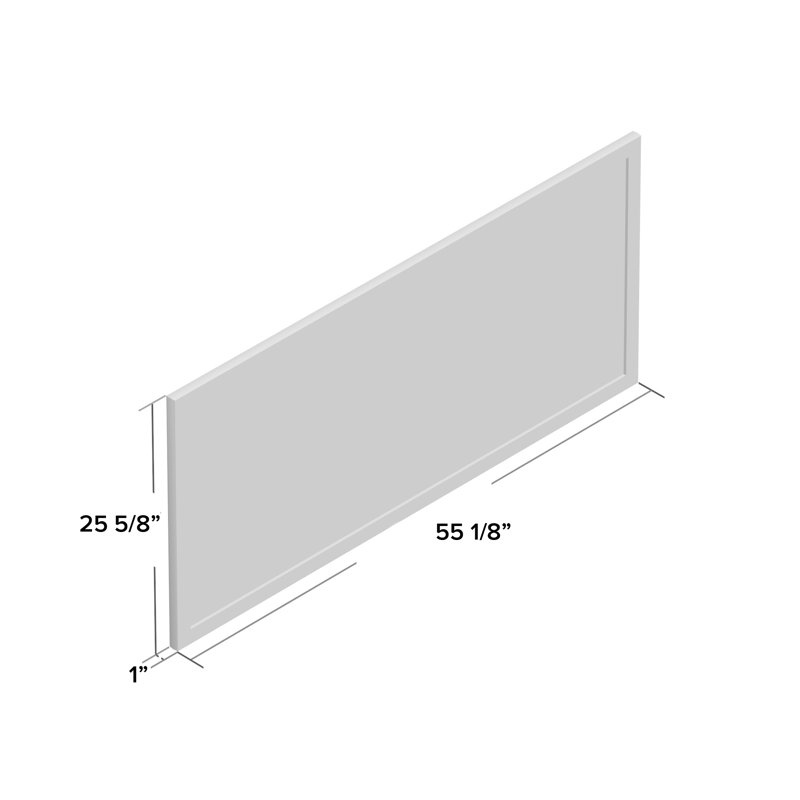Heyer Wood Flat Wall Mirror, Wheat