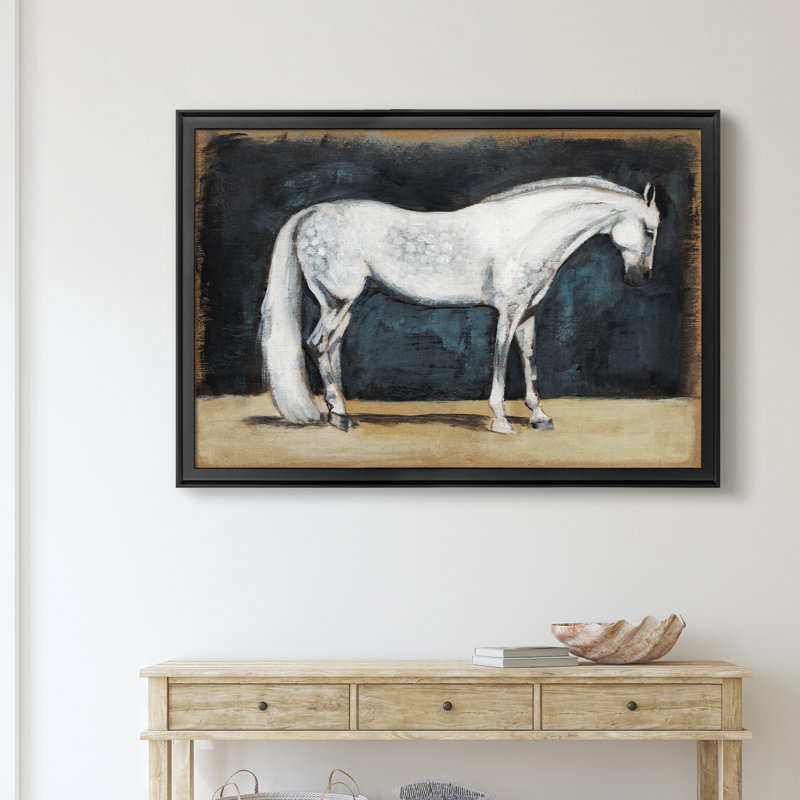 «Équitation études V», impression sur toile encadrée, Noir, H 22,5 po x l 30,5 po x P 1,5 po