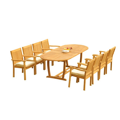 Mas Outdoor 5 - Piece Teak Dining Set