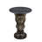 Black Leopard Pedestal Side Table