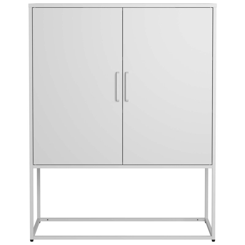 Armoire d'appoint 33,5 po pour le vestibule et le couloir du salon, Blanc