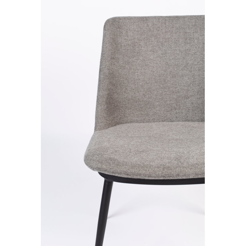 Lionel Upholstered Dining Chair, Gray