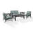 Mosier 4 - Person Patio Conversation Set with Cushions-247936442-218113596
